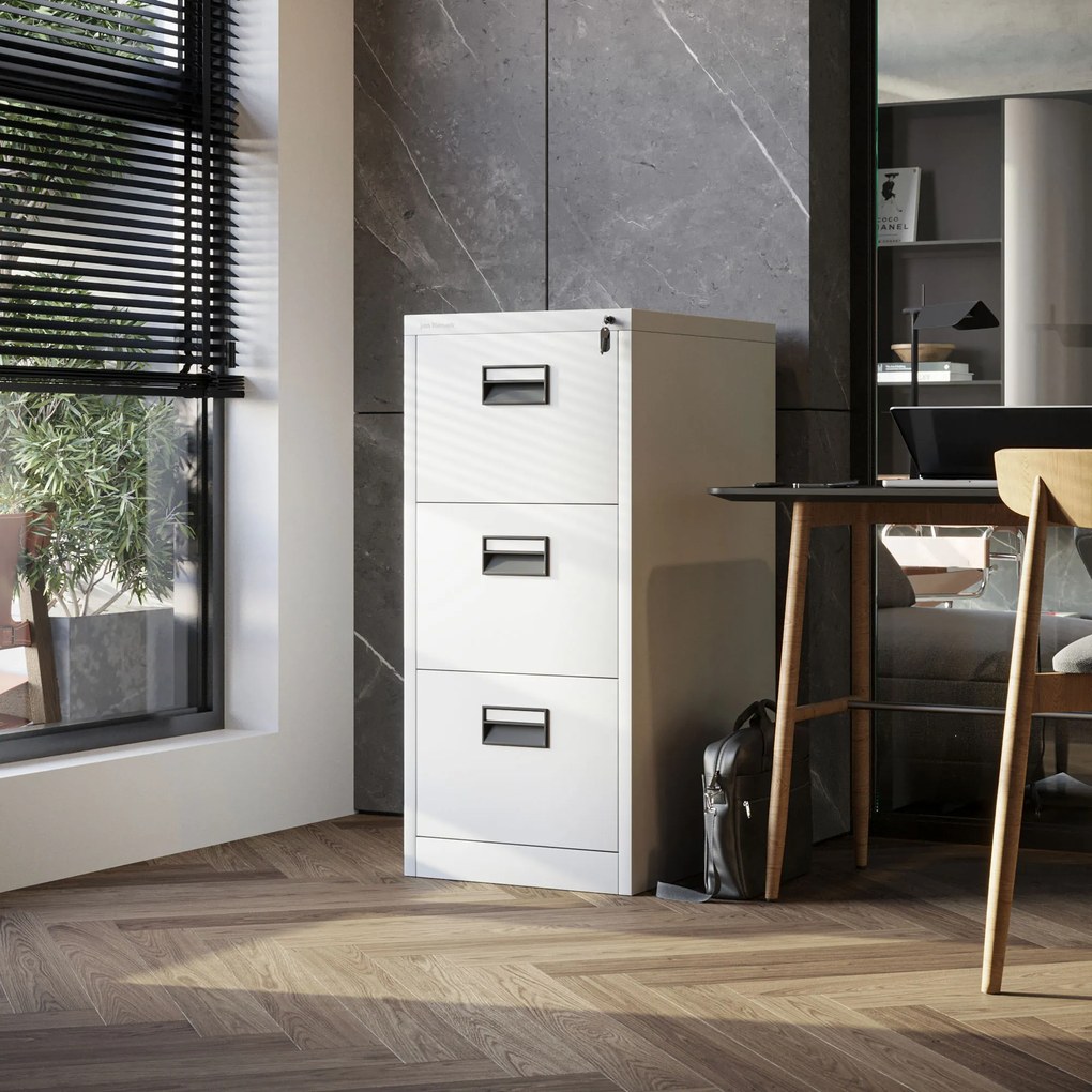 Szafka kartotekowa metalowa biała: SARA V3, 460 x 1020 x 620 mm