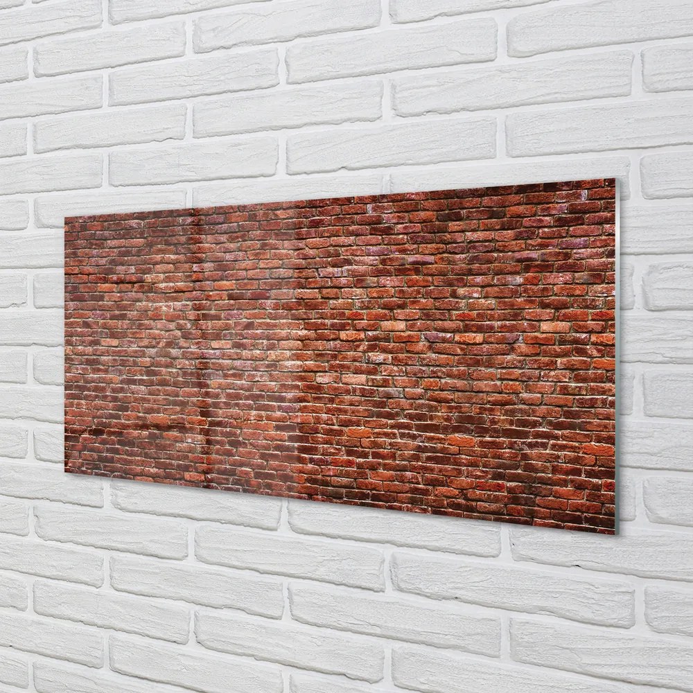 Szklany Panel Kamień cegła mur