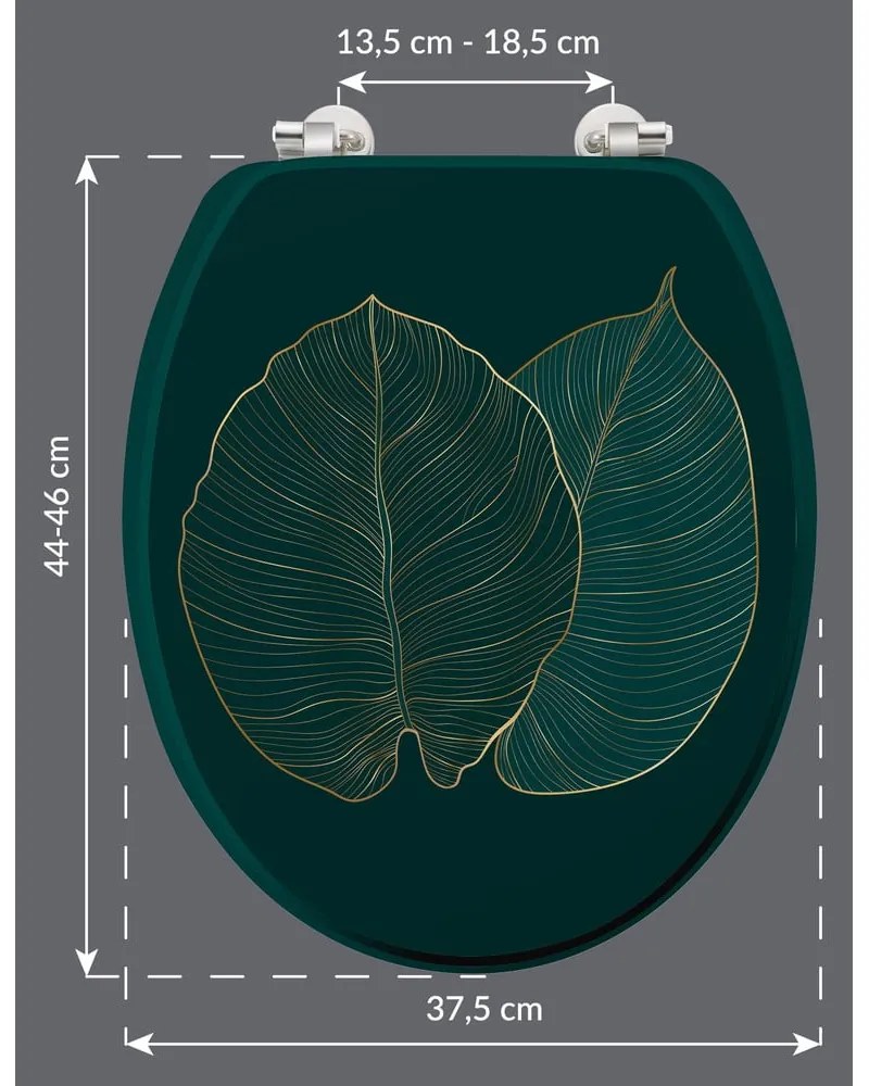 Deska sedesowa 37,5 x 47 Jade – douceur d'intérieur
