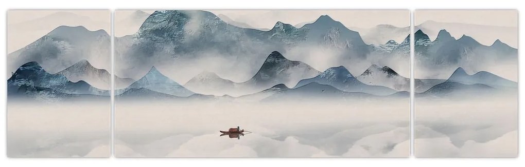 Obraz - Dolina Gór Błękitnych (170x50 cm)