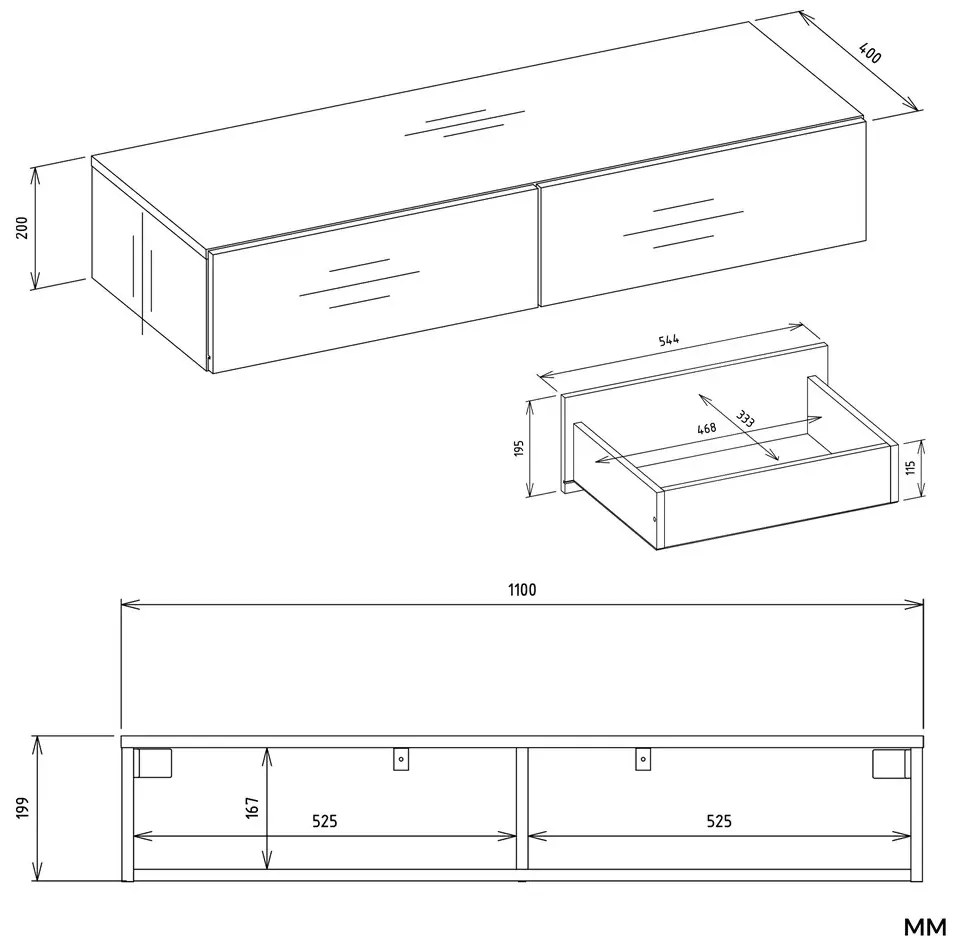 Kaszmirowa wisząca toaletka D6-W73