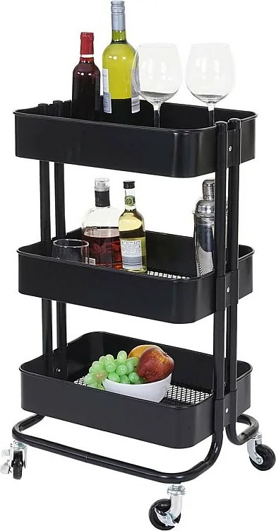 Wózek do serwowania MCW-C64 bez uchwytu,  czarny bez uchwytu