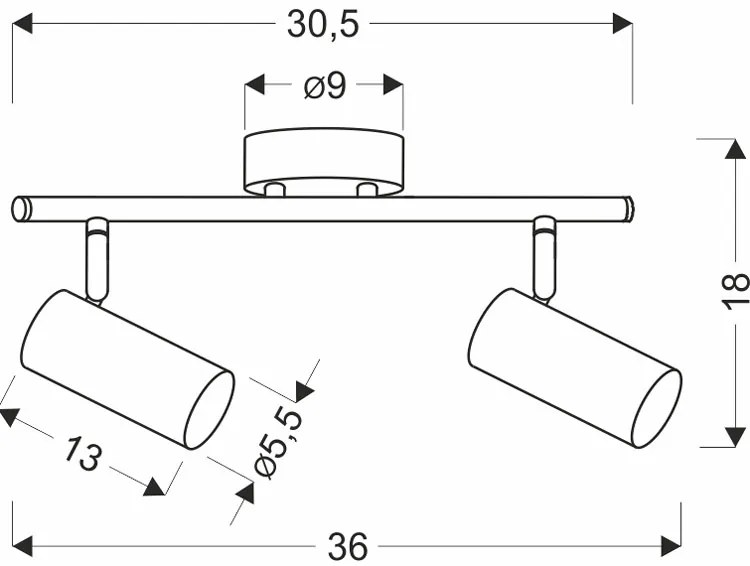 Metalowa złota lampa sufitowa w stylu nowoczesnym - Z012 Orso 10x