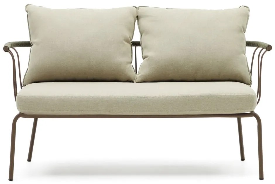 Jasnozielono-beżowa sofa ogrodowa Salguer – Kave Home