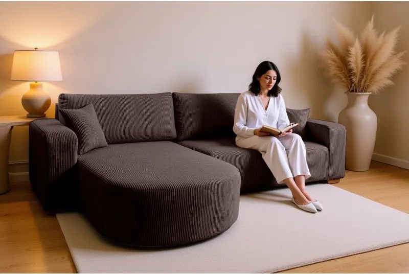 Narożnik BIS XL Uniwersalny z funkcją spania POSO 06 DomoHome