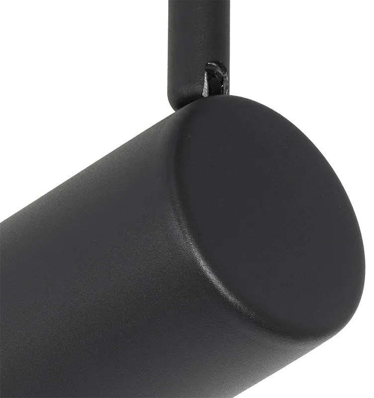 Nowoczesna lampa sufitowa czarna 5-punktowa regulowana kwadratowa - Jeana Nowoczesny Oswietlenie wewnetrzne