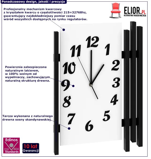 Zegar ścienny nowoczesny R0-W40