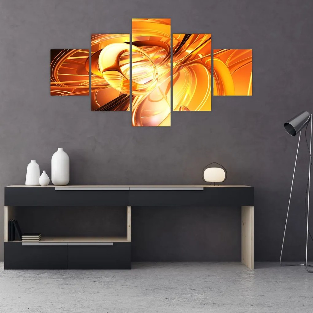 Obraz abstrakcji (125x70 cm)
