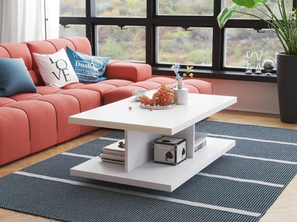 Stolik kawowy Grafi 100x60 biały mat