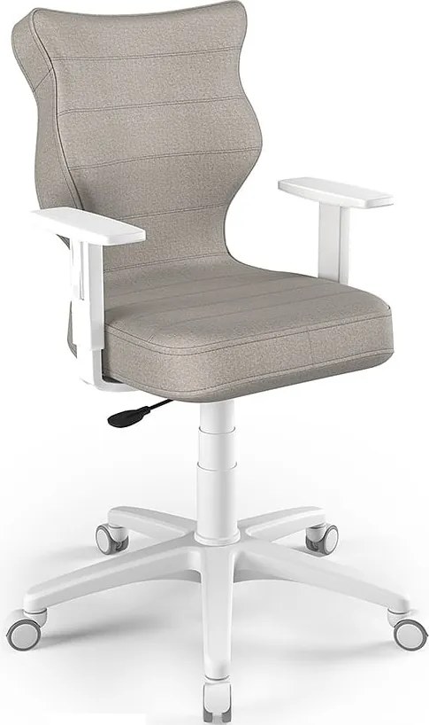 Ergonomiczne krzesło biurowe dla młodzieży Duo White rozmiar 6 (159-188 cm)