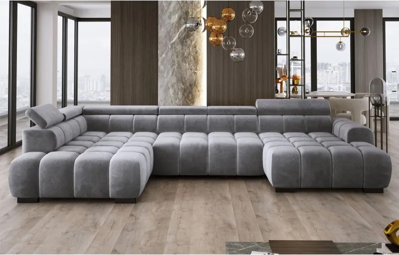 Narożnik BULL XL Lewostronny z elektryczną funkcją regulacji tkanina Salvador 15 WERSAL