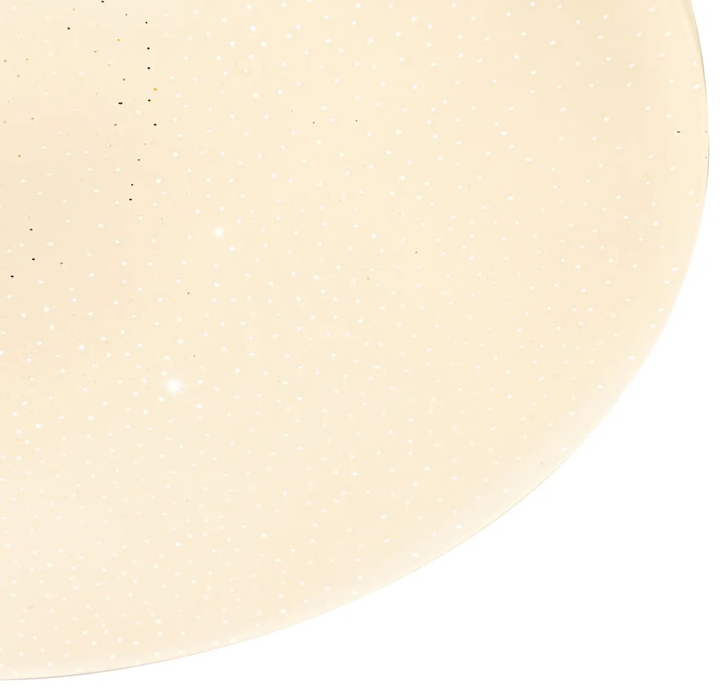 Inteligentna lampa sufitowa biała 38 cm efekt gwiazdy w komplecie z LED i pilotem - Extrema