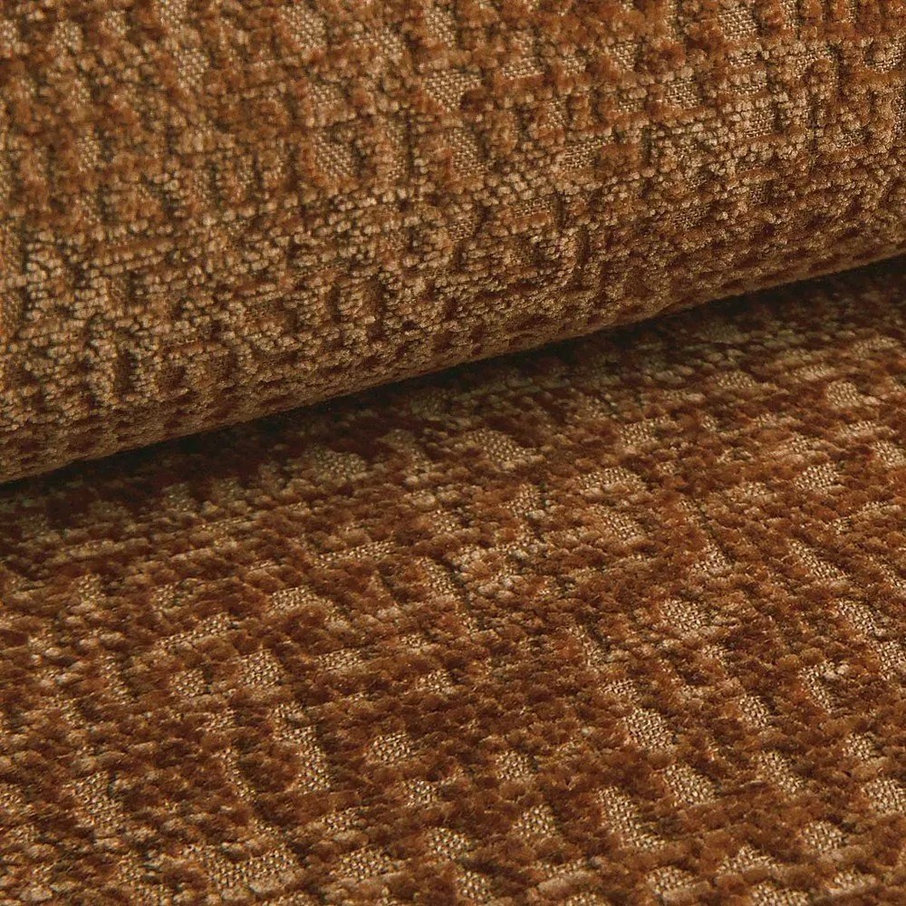 Pomarańczowa rozkładana/ze schowkiem sofa 216 cm Kalena – Makamii