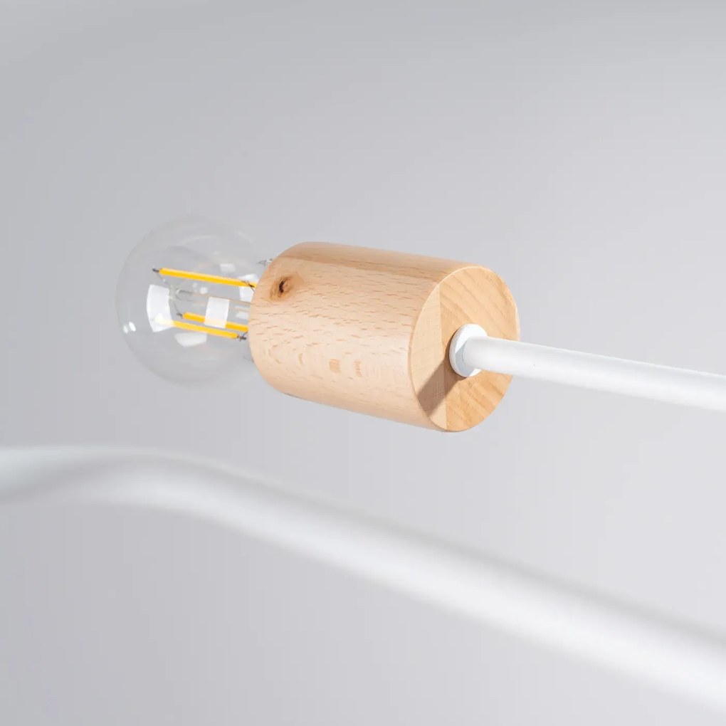 Żyrandol TIMBO 8 biały SOLLUX  LIGHTING