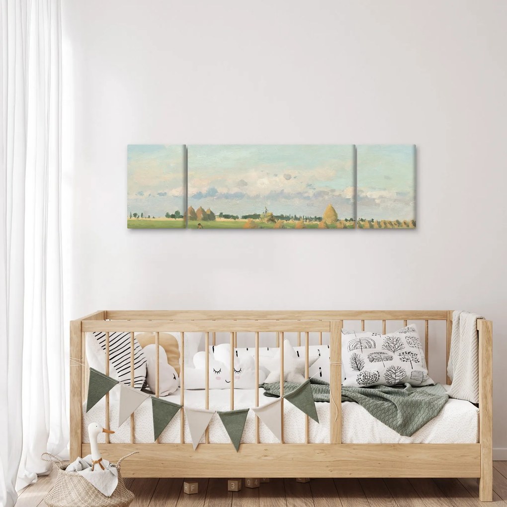 Obraz - Camille Pissarro, Landscape, Ile de France, reprodukcje (170x50 cm)