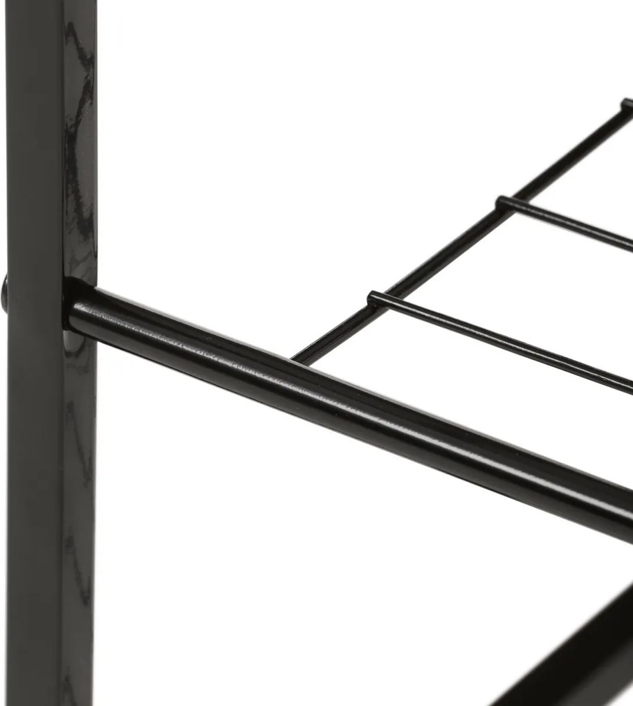 Półka na buty z 2 półkami, stare drewno