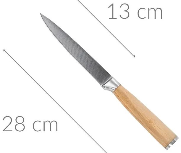 Nóż kuchenny, stal nierdzewna, ostrze 13 cm, Kesper