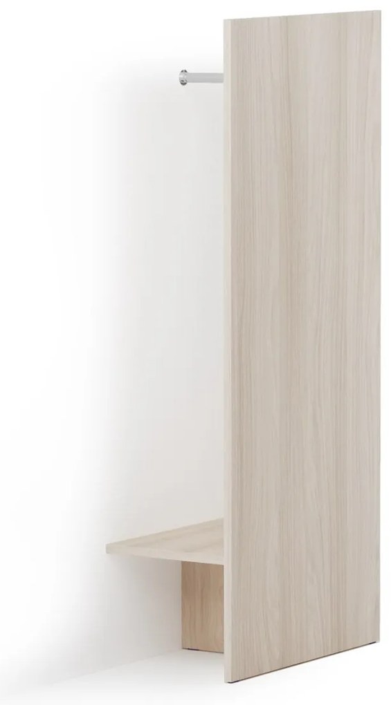 PLAN Ściana szafa ubraniowa BLOCK, 800 x 440 x 1854, dąb naturalny