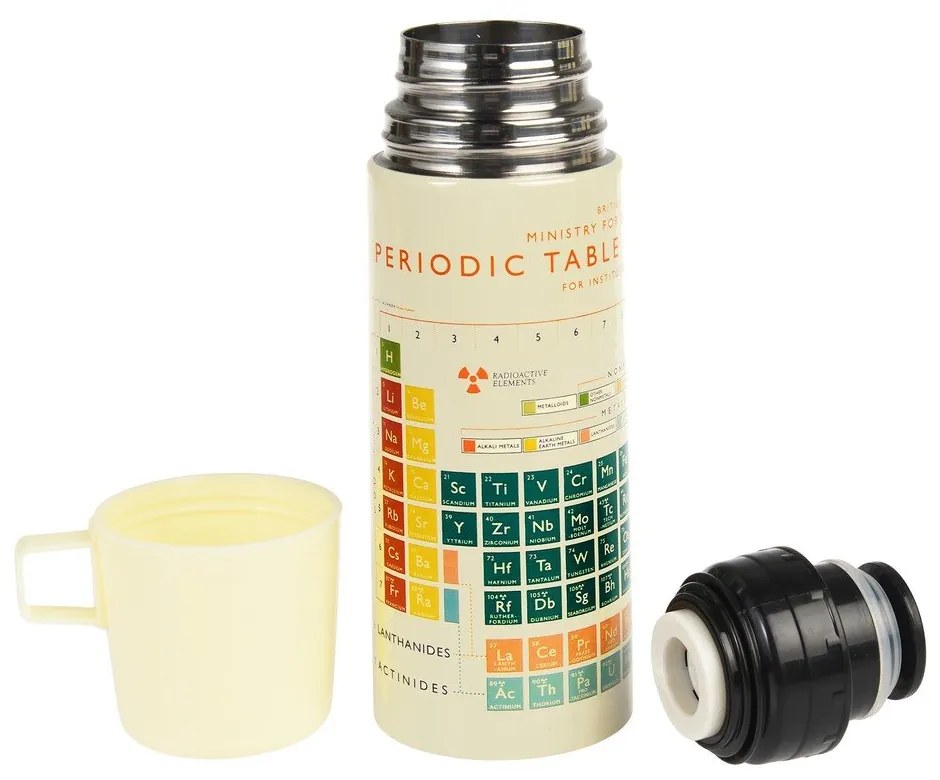 Kremowy termos dla dzieci 350 ml Periodic Table – Rex London