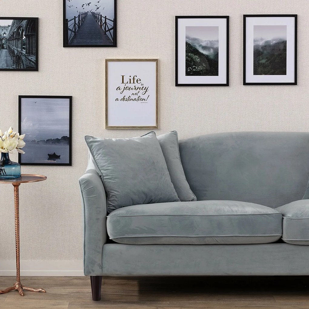 Sofa Velvet Cloud blue 3-os.