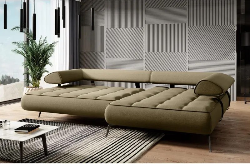 Narożnik SELEDO S układ L z funkcją elektrycznej regulacji głebokości siedziska WERSAL