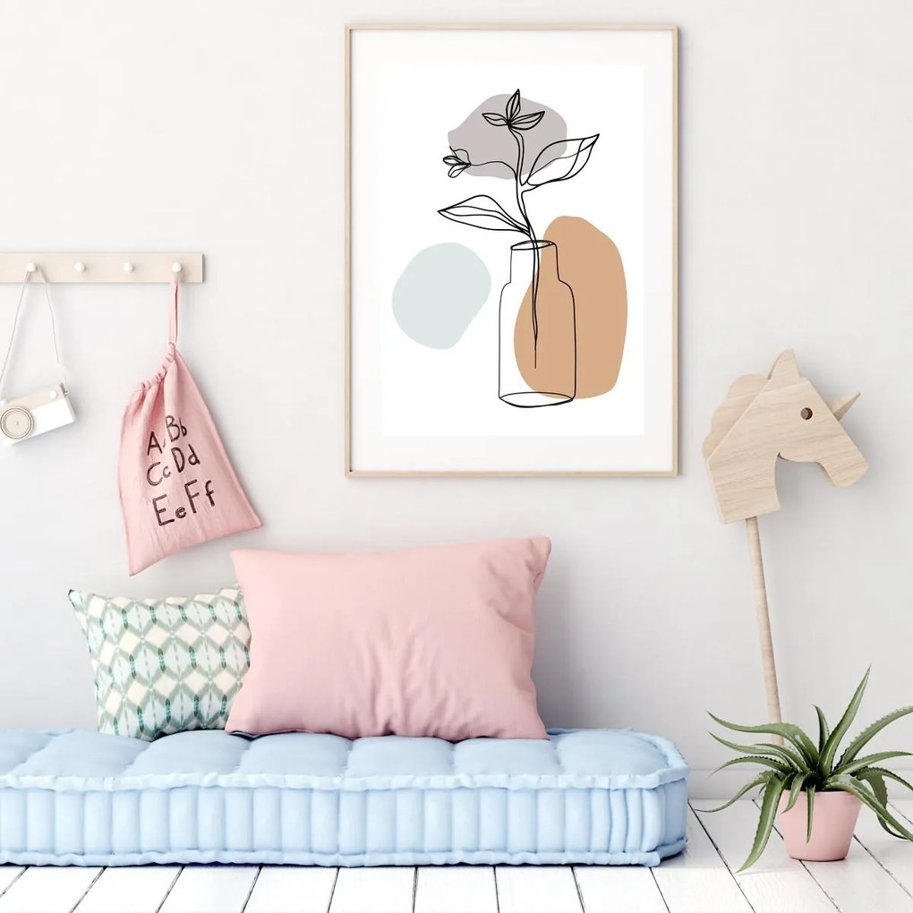 Plakat - Roślina w wazonie (A4)
