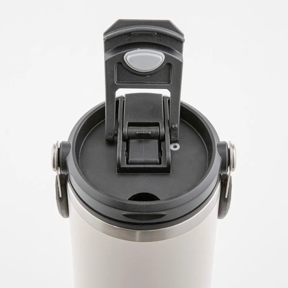 Jasnoróżowa podróżna butelka ze stali nierdzewnej 1 l Eco – Ladelle