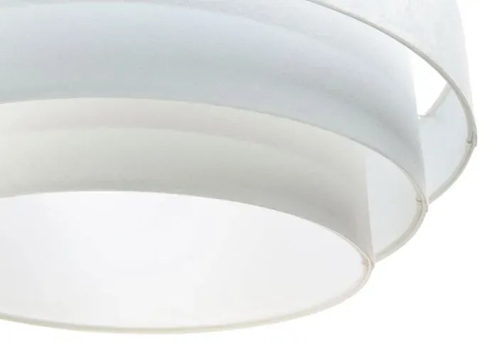 Biała skandynawska lampa wisząca welurowa - 6X S440 P0-G14