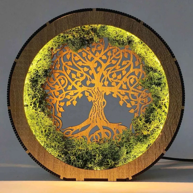 Ściemnialna lampa LED Drzewo Życia | FLORIS