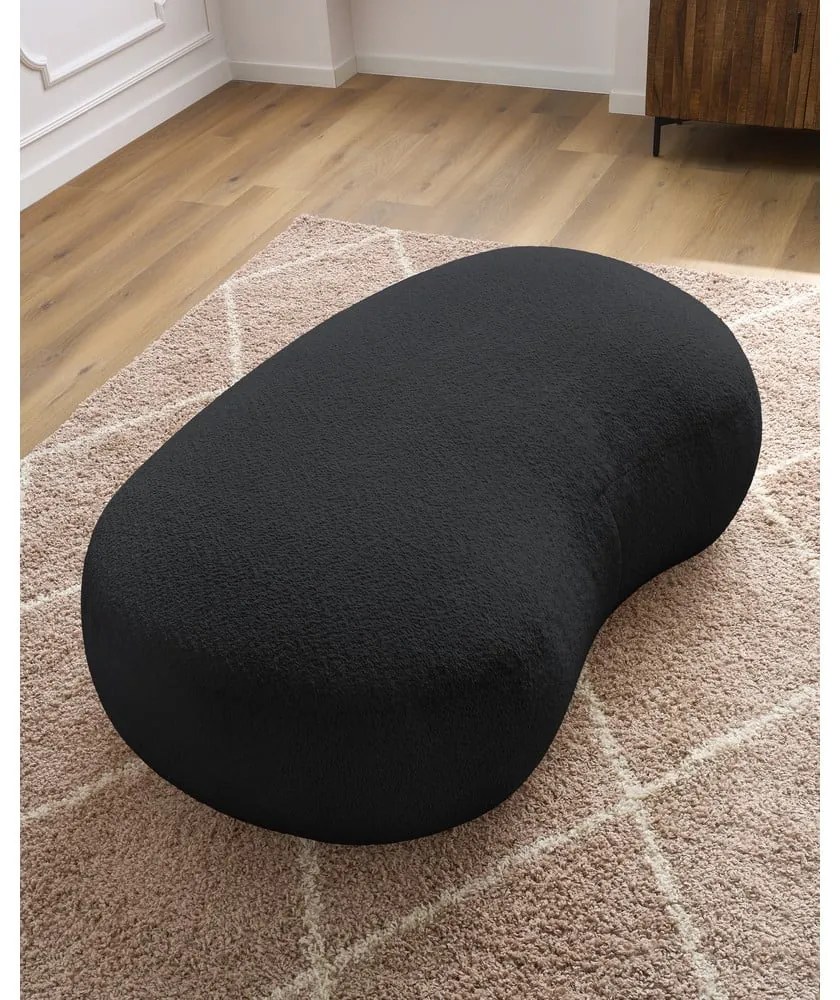 Ciemnoszary podnóżek z materiału bouclé Saint-Germain – Bobochic Paris