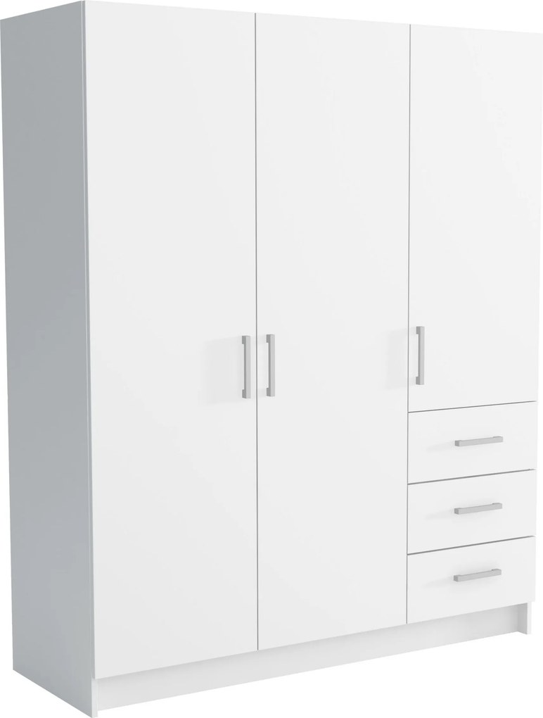 Szafa PINELLO - Biały / 3 szuflady / 144 cm