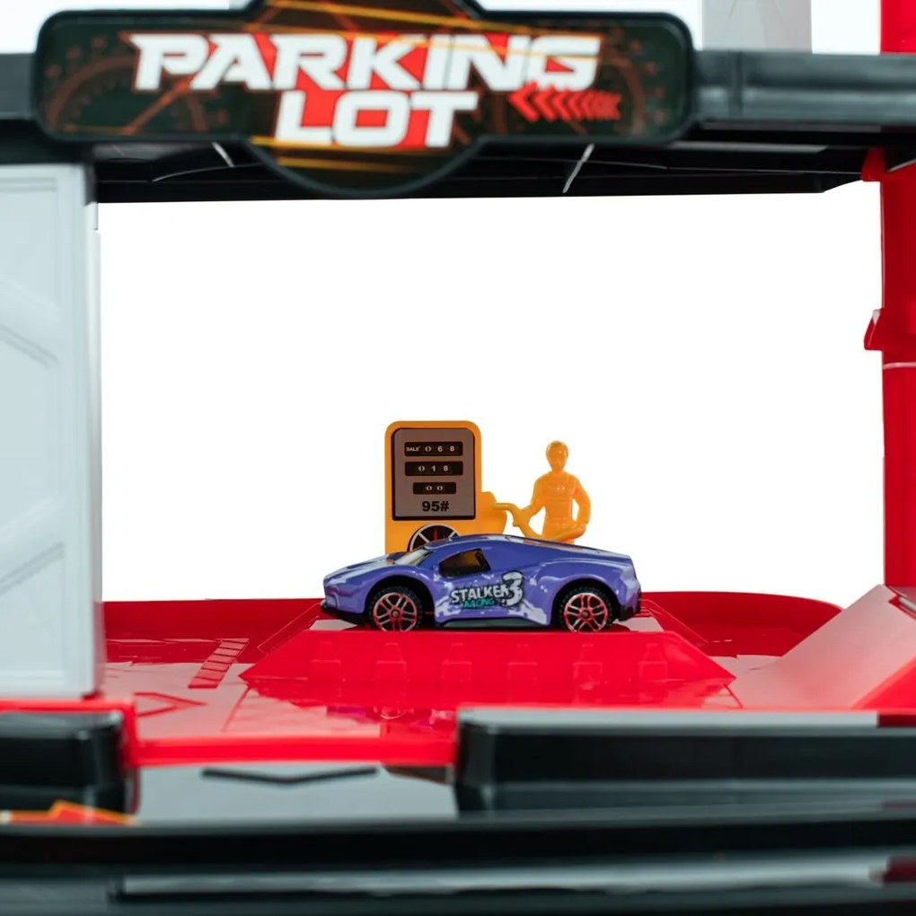 Baby Mix Garage dla dzieci z helikopterem, 60 x 33x 29 cm