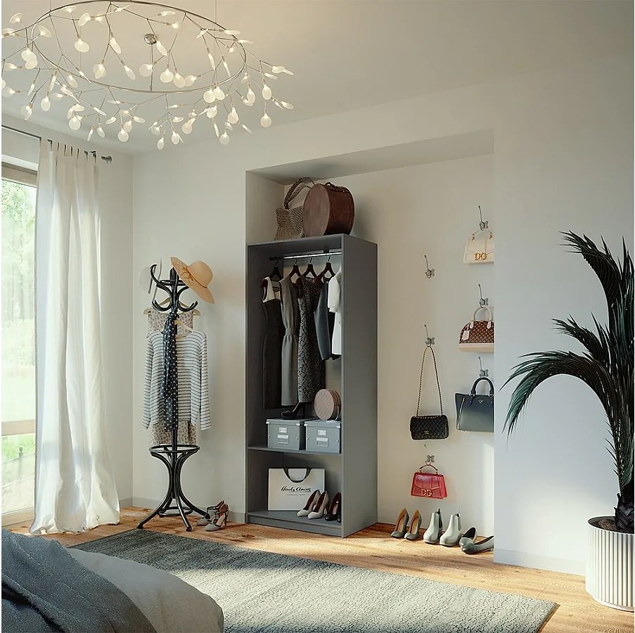 Szafa antracyt 80x50x200 elmo