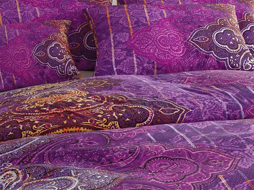 PrzytulneMieszkanie.pl PrzytulneMieszkanie.pl Pościel z mikrofibry CHANTAL fioletowa Rozmiar pościeli: 70 x 80 cm | 140 x 200 cm