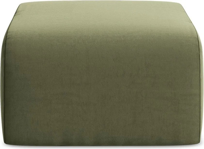 Zielony aksamitny podnóżek Lani – Makamii