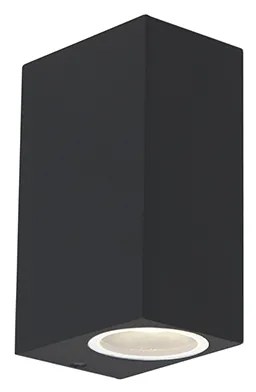Zewnetrzna Zestaw 2 Nowoczesnych lamp ściennych czarnych 2-światłowych IP44 - Baleno Nowoczesny Oswietlenie zewnetrzne