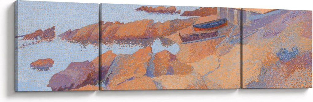 Obraz - Henri Edmond Cross, Calanque des Antibois, reprodukcje (170x50 cm)