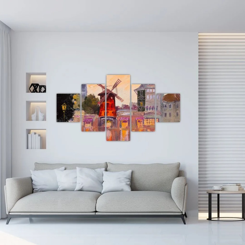 Obraz - Moulin Rouge, Paryż, Francja (125x70 cm)