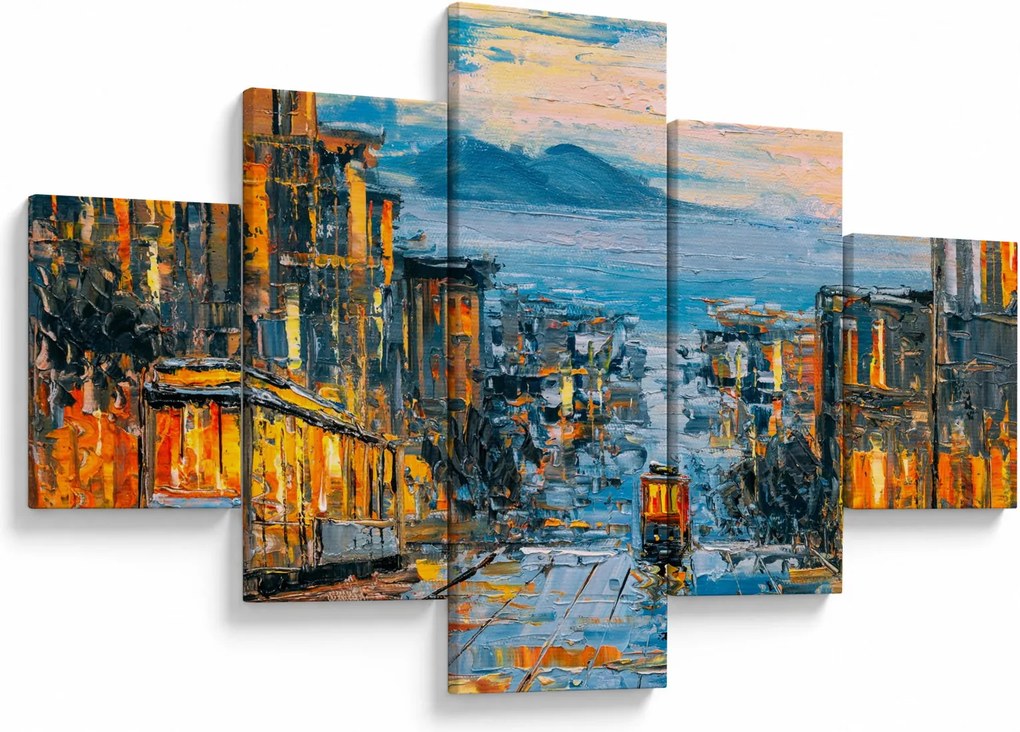 Obraz - Cable Car, San Francisco (125x70 cm)
