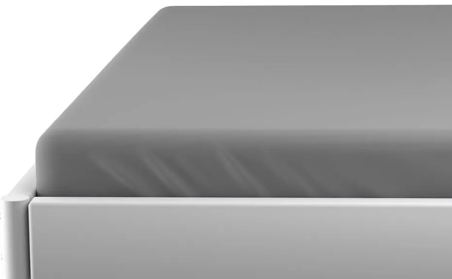 PrzytulneMieszkanie.pl Jersey prześcieradło do dziecięcego łóżeczka szare 70 x 140 cm