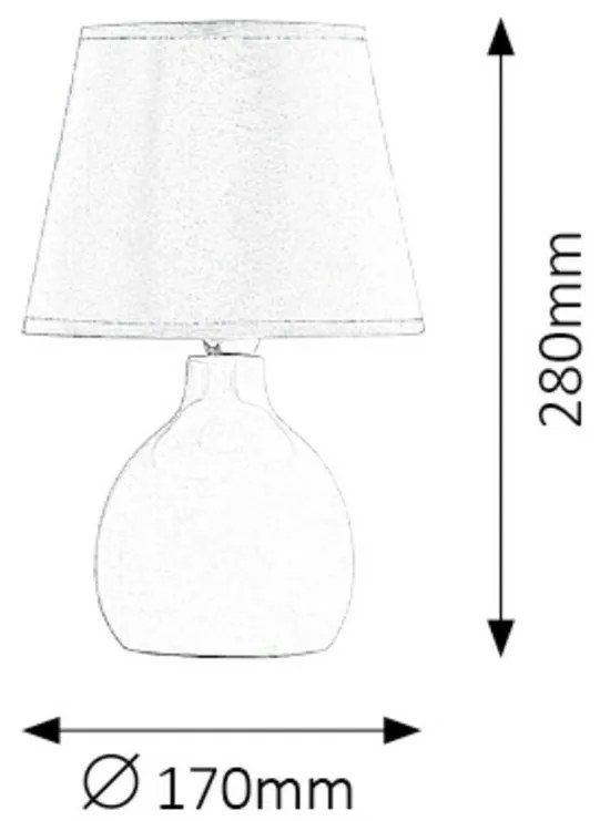 Rabalux 4478 lampa stołowa Ingrid, bordo