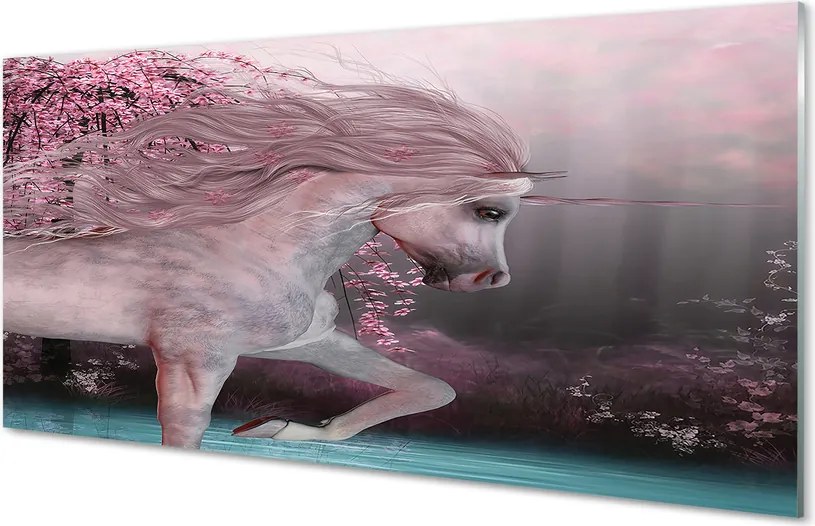 Panel nad Blat Kuchenny Jednorożec nad Brzegiem Jeziora