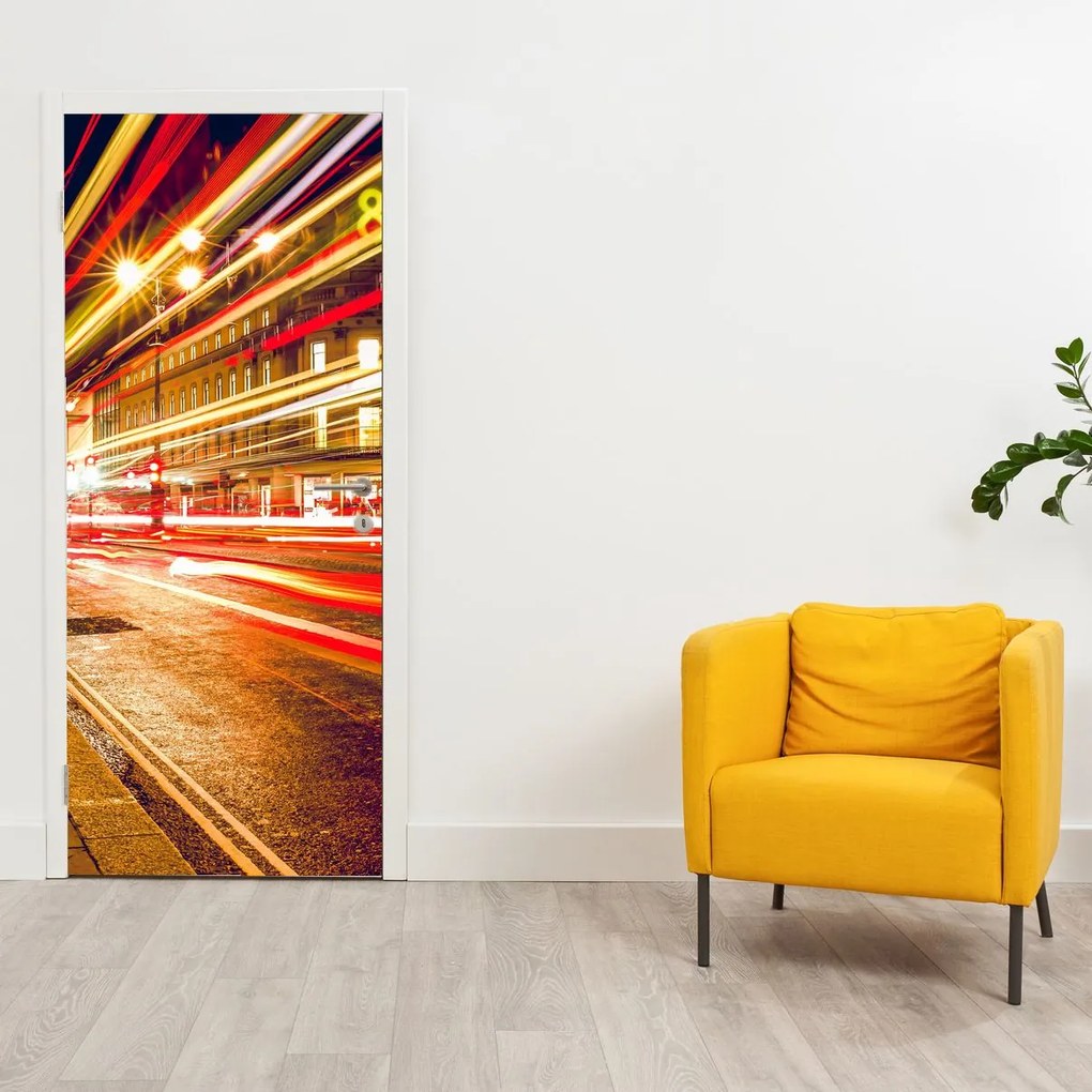 Fototapeta do drzwi - Czerwona budka telefoniczna w Londynie (95x205cm)