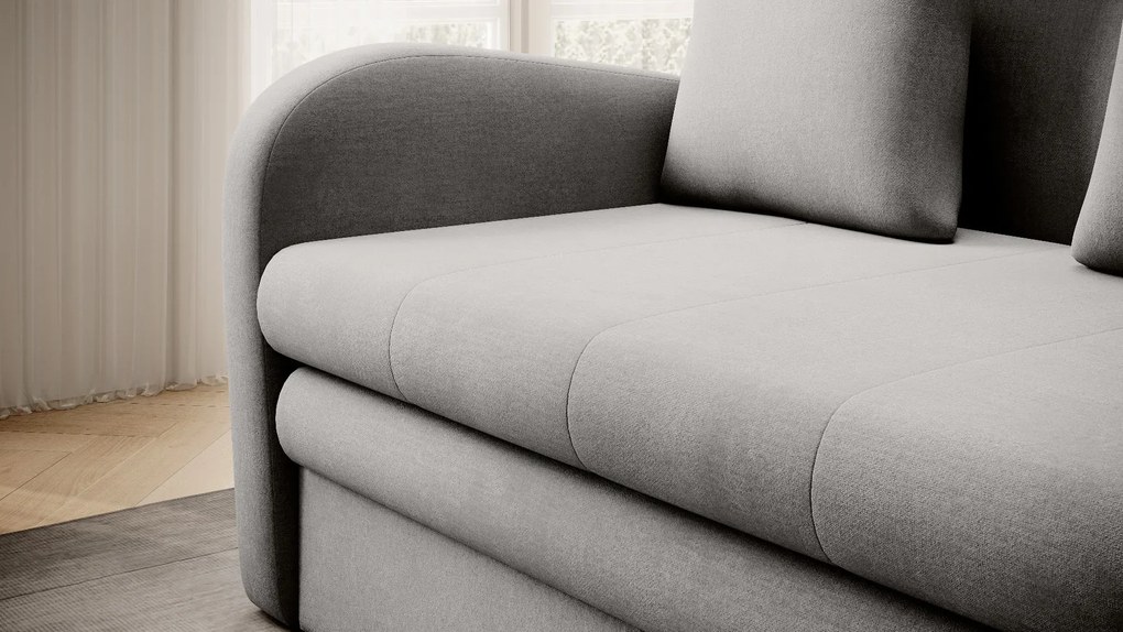 Sofa rozkładana z funkcją spania ARIO jasnoszara ELTAP