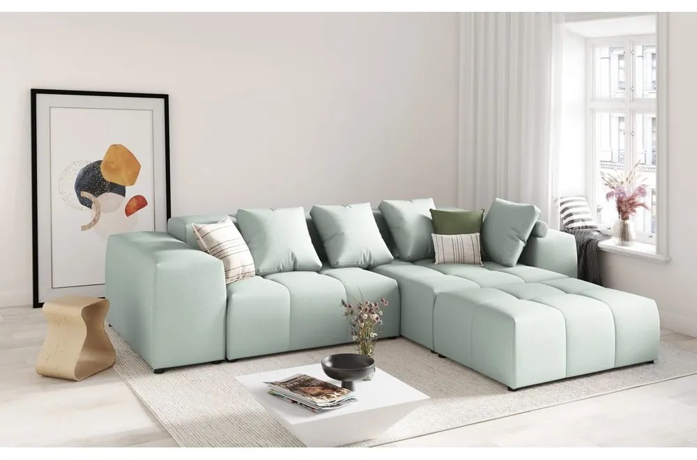 Zielony podłokietnik do sofy modułowej Rome – Cosmopolitan Design