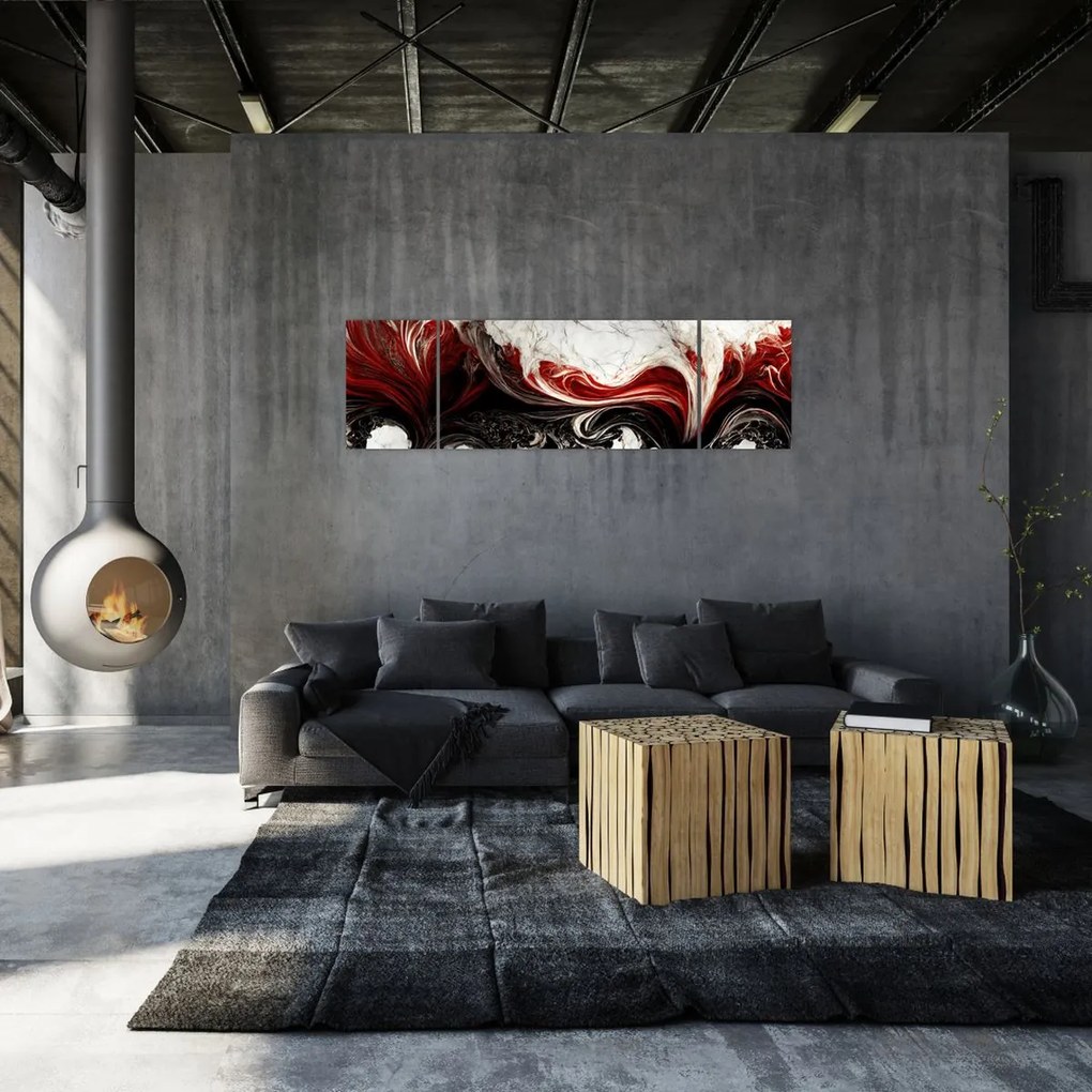 Obraz - Marmurowa abstrakcja (170x50 cm)