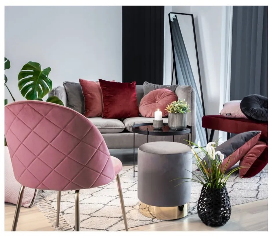 Zestaw 2 różowych krzeseł do jadalni House Nordic Geneve
