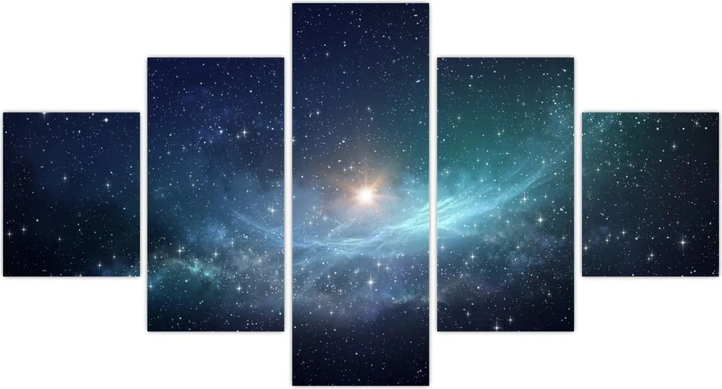 Obraz - Gwiazdy i mgławice (125x70 cm)