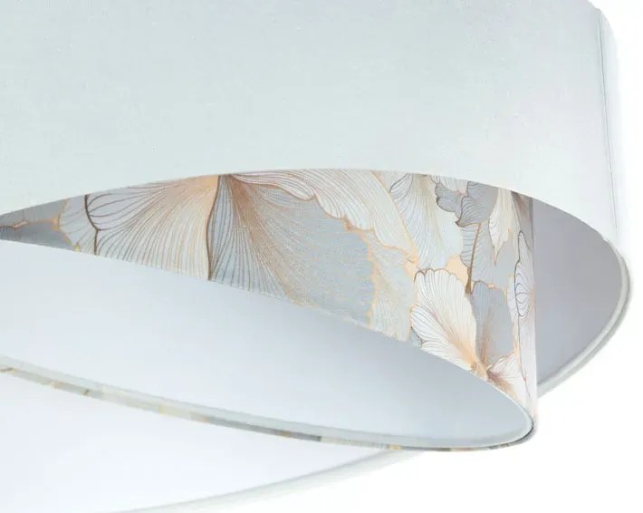 Biało-złota asymetryczna lampa wisząca F8-C05