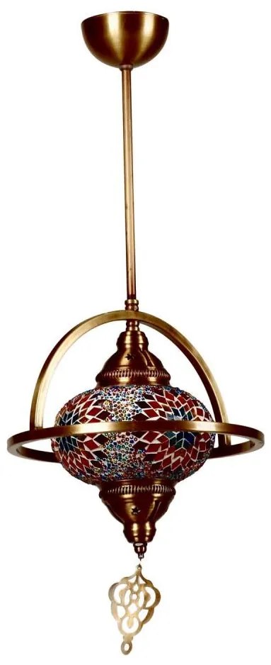 Żyrandol na pręcie YENI 1xE27/40W/230V brązowy